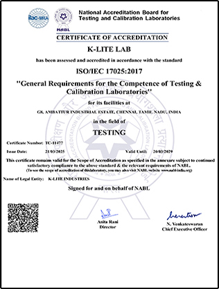 NABL Certificate