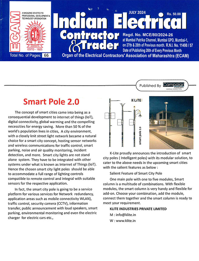 Indian Electrical Contractor & Trader - July - 2024