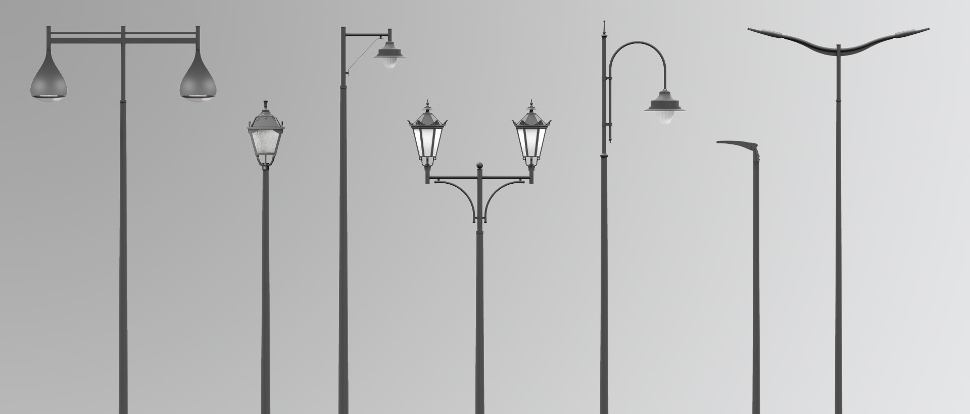 Conical Lighting Poles